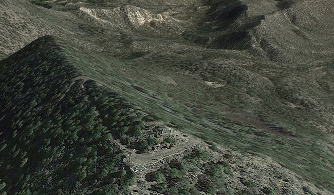Google Earth imagery of ruins