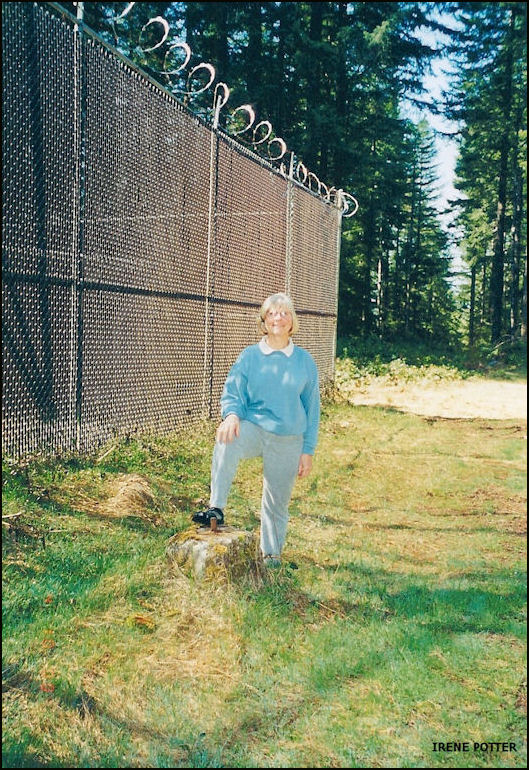 This foundation piece is the only part of tower remaining.