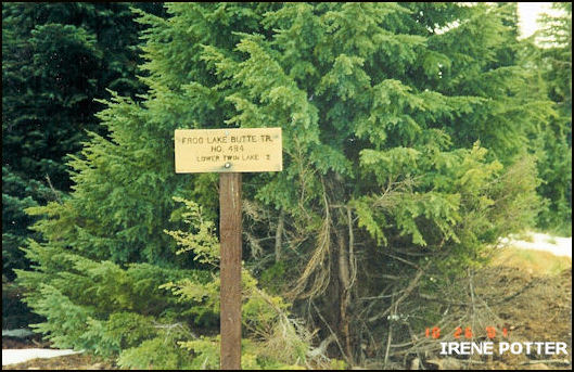 Head of trail to Frog Lake