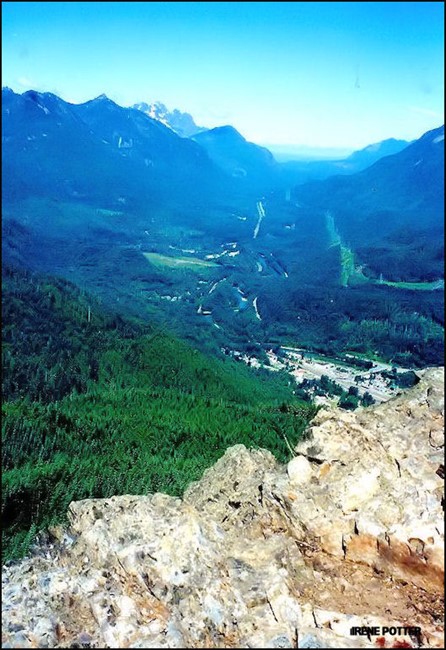 View of Stevens Pass from site