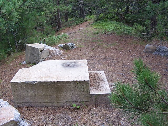 Remains of Pike Knob Tower (Brian Powell photo)