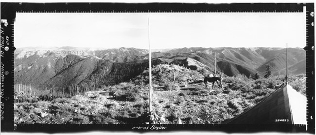 Wildcat Mountain Lookout panoramic 11-8-33