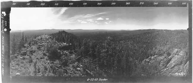 Indian Butte Lookout panoramic 6-22-1933