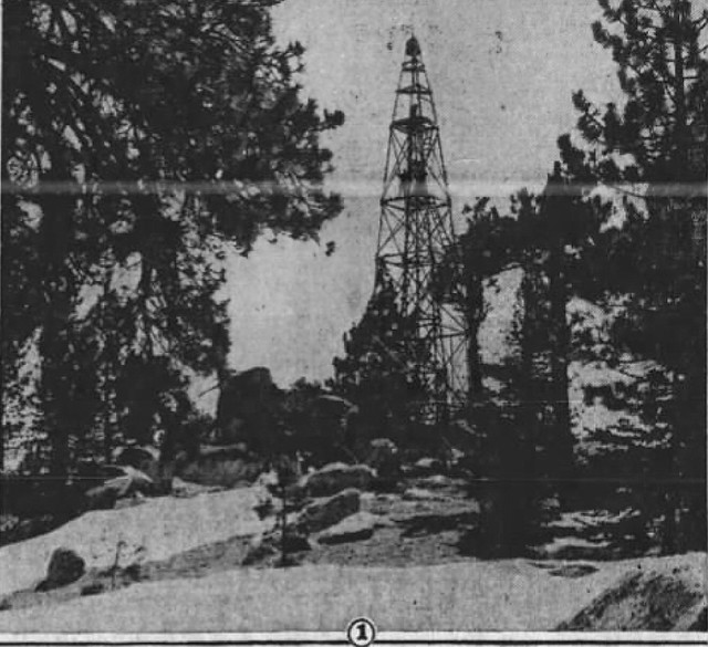 Mount Pacifico Lookout - An unusual structure - 1932