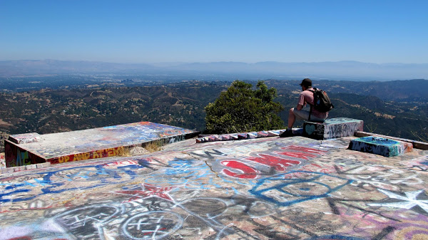 Graffiti covered base today