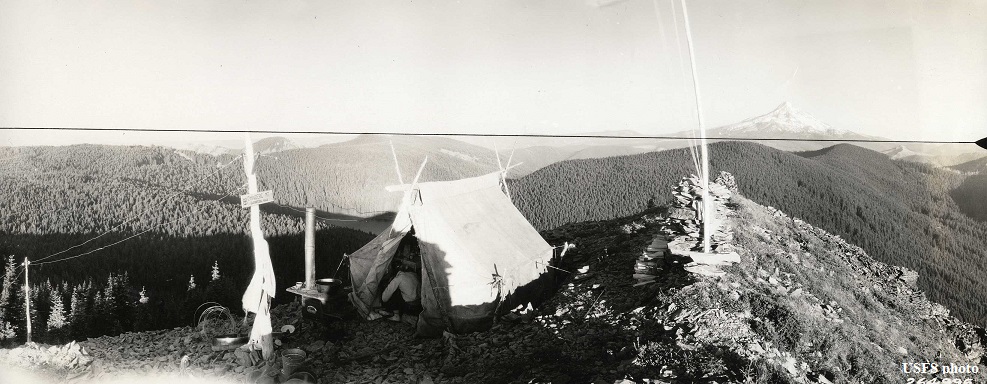 Chinidere Mountain Lookout camp 1929 - 1934