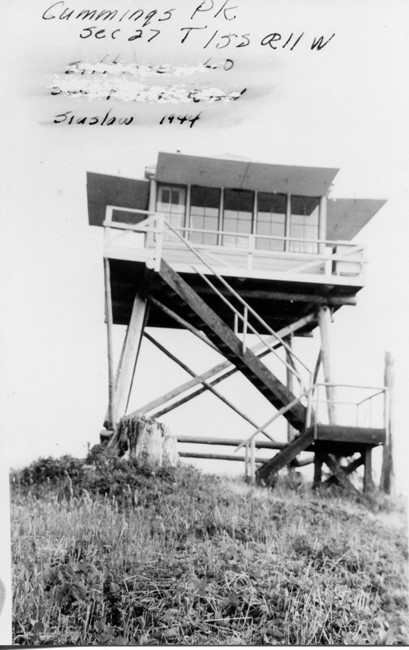 Cummins Peak Lookout 1943 - 1954