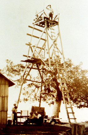 First tower on Pratt Mountain