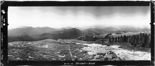 Kings Mountain Lookout panoramic 8-15-1933