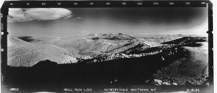 Bull Run Rock Lookout panoramic 9-9-1935