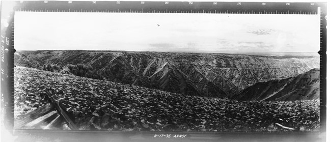 Cold Springs Lookout panoramic 8-17-1935