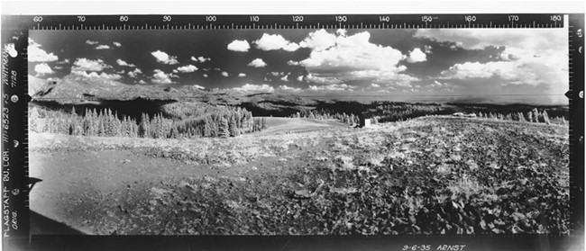 Flagstaff Butte Lookout panoramic 9-6-1935