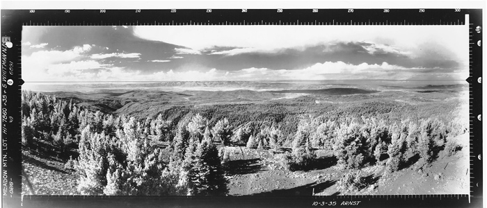 Meadow Mountain Lookout panoramic 10-3-1935