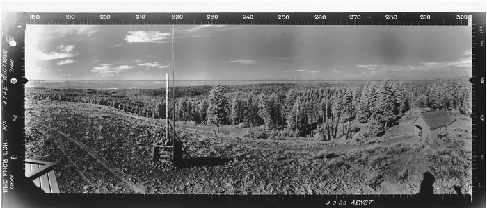 Red Knob Lookout panoramic 9-9-35