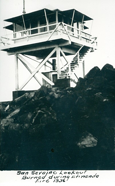 San Sevaine Lookout - 1937