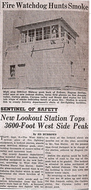 Midway Peak Lookout - Circa 1945