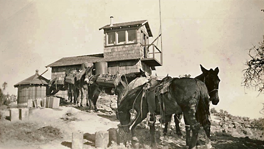 Caliente Mountain Lookout-AWS - 1943