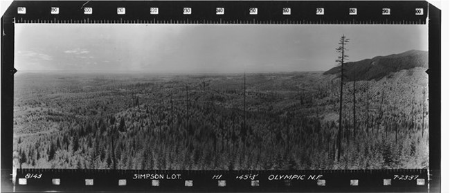 Simpson Lookout panoramic 7-23-37 (SW)