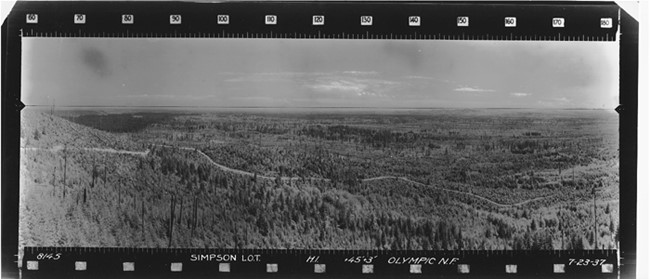Simpson Lookout panoramic 7-23-37 (SE)