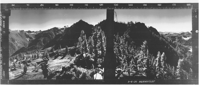 Anderson Butte Lookout panoramic 9-6-35 (SE)
