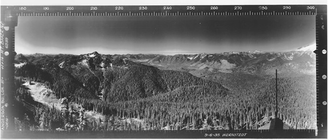 Anderson Butte Lookout panoramic 9-6-35 (SW)