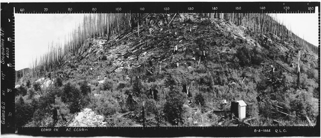 Galena Mountain Lookout panoramic 8-4-34 (SE)