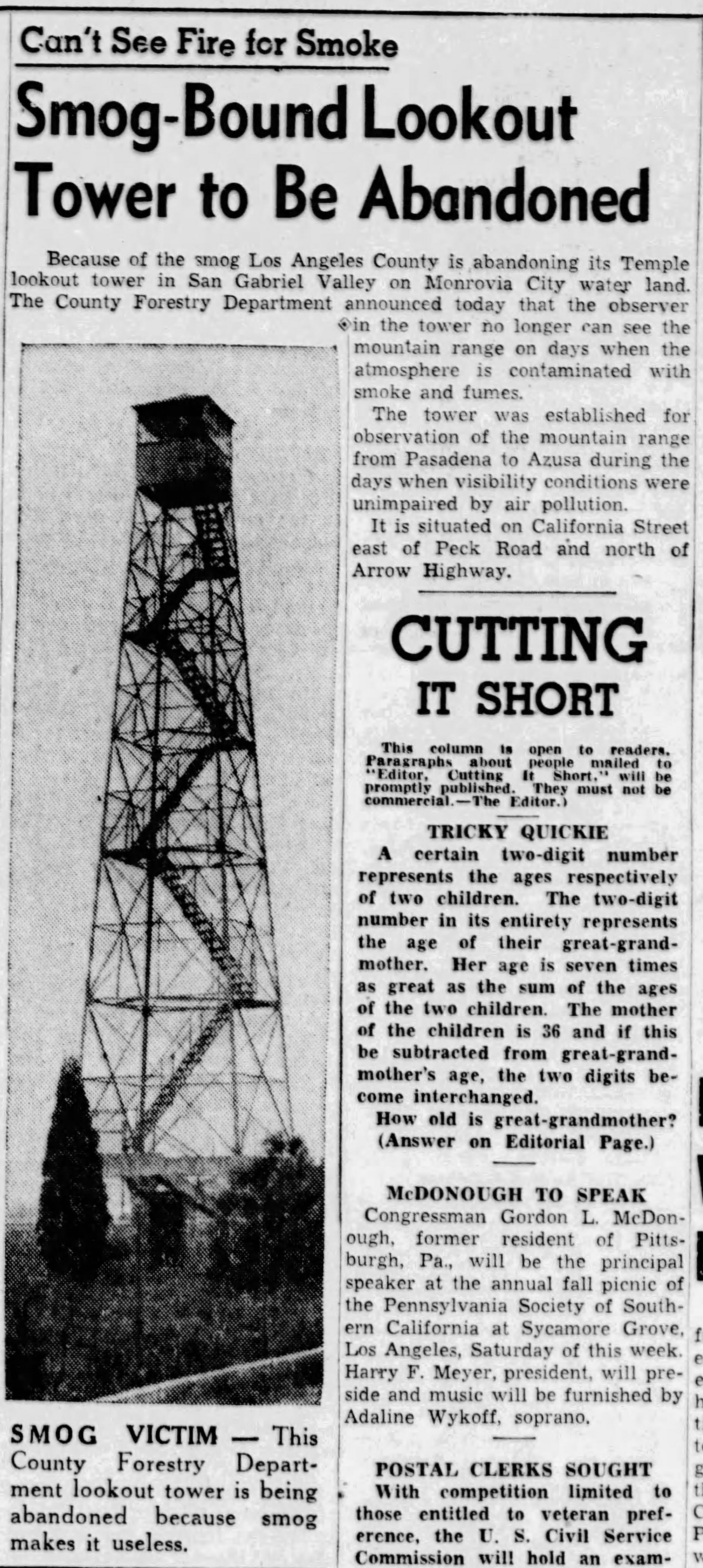 Temple Lookout Closure Article