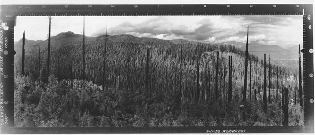 Sulphur Point Lookout panoramic 9-11-1935 (N)