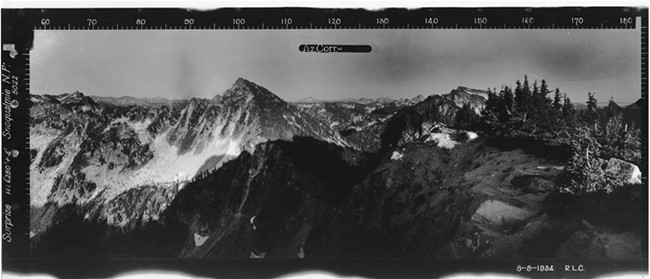 Surprise Mountain Lookout panoramic 8-8-1934 (SE)