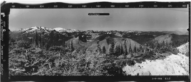 Surprise Mountain Lookout panoramic 8-8-1934 (SW)
