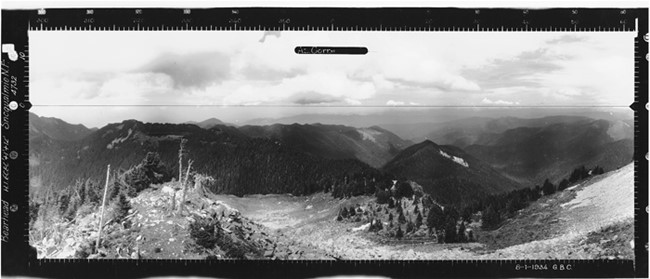 Bearhead Mountain Lookout panoramic 8-1-1934 (N)