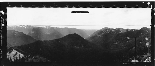 Bearhead Mountain Lookout panoramic 8-1-1934 (SW)