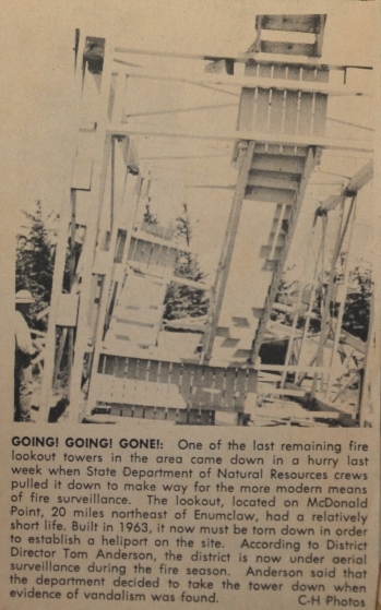 McDonald Mountain Lookout - coming down