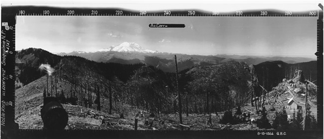 Noble Knob Lookout panoramic 8-15-1934 (SW)