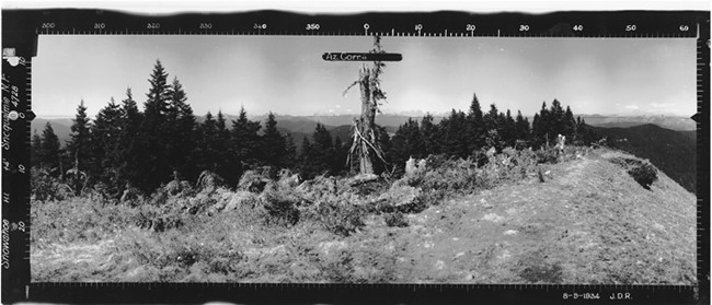 Snowshoe Butte Lookout panoramic 8-9-1934 (N)