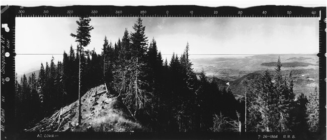 Stahl Peak Lookout panoramic 7-26-1934 (N)