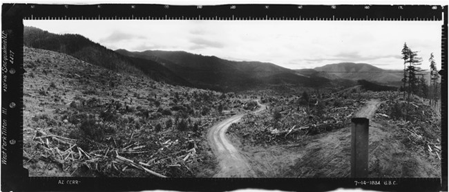 West Fork Tilton Lookout panoramic 7-14-1934 (SE)
