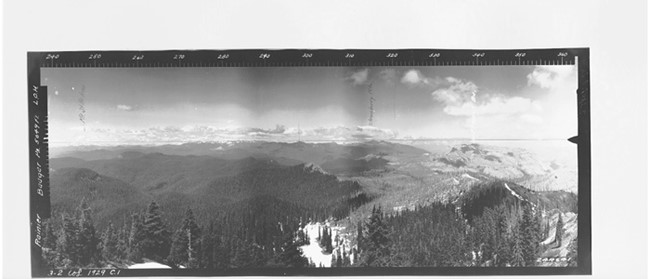 Badger Peak Lookout panoramic 1929 (NW)
