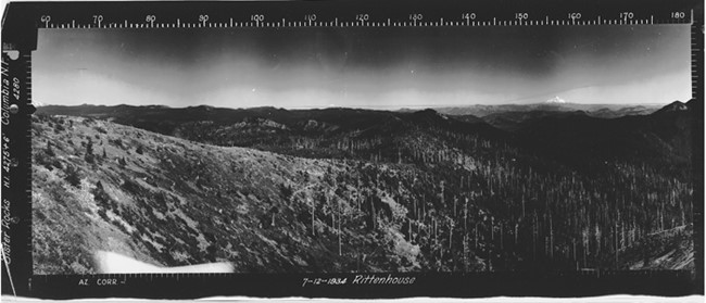 Sister Rocks Lookout panoramic 7-12-1934 (SE)