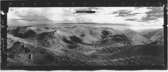 Burch Mountain Lookout panoramic 9-3-1934 (SE)