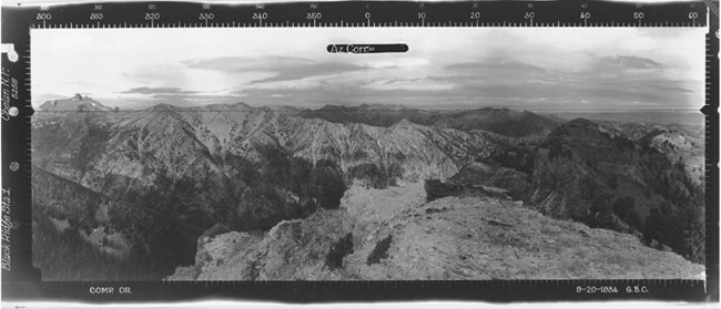 Black Ridge Lookout panoramic 9-20-1934 (N) Station 1