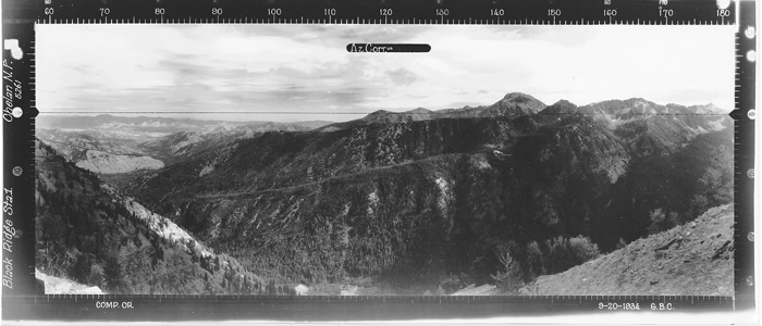 Black Ridge Lookout panoramic 9-20-1934 (SE) Station 1