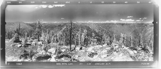 Doe Mountain Lookout panoramic 7-25-1936 (N)