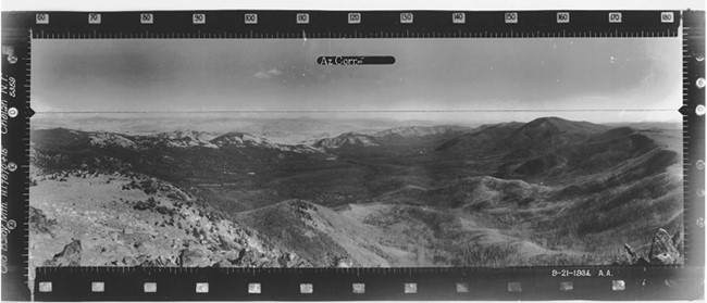 Old Baldy Lookout panoramic 9-19-1934 (SE)