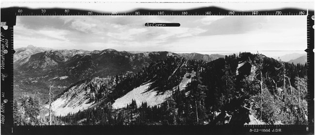 Red Mountain Lookout panoramic 8-22-1934 (SE)