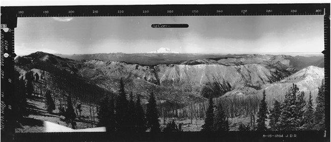 North Ridge Lookout panoramic 8-15-1934 (SW)