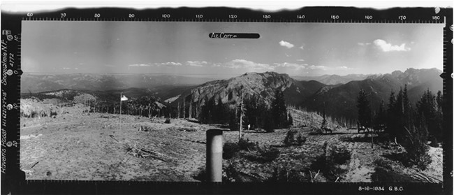 Raven Roost Lookout panoramic 8-18-1934 (SE)