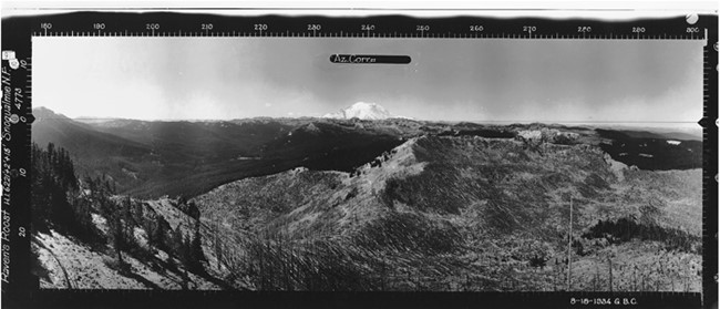Raven Roost Lookout panoramic 8-18-1934 (SW)