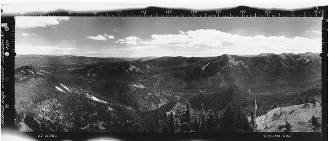 American Ridge Lookout panoramic 7-22-1934 (SE)