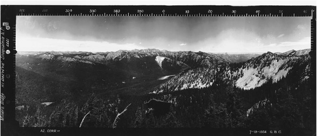 Miners Ridge Lookout panoramic 7-19-1934 (N)